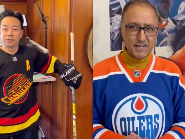 Edmonton and Vancouver mayors make lame Oilers-Canucks bet