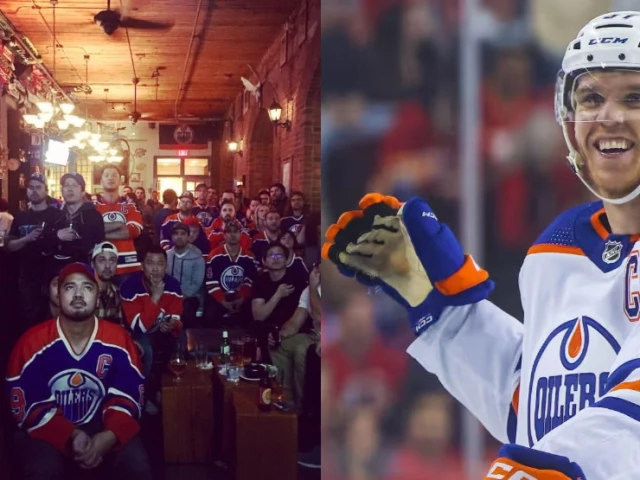 Oilers fans outnumber Canucks fans at this Vancouver bar