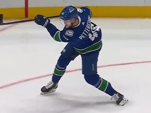 Canucks’ Pettersson nets power play marker for first goal of playoffs