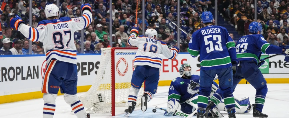 Bouchard lifts Oilers to overtime win over Canucks in Game 2