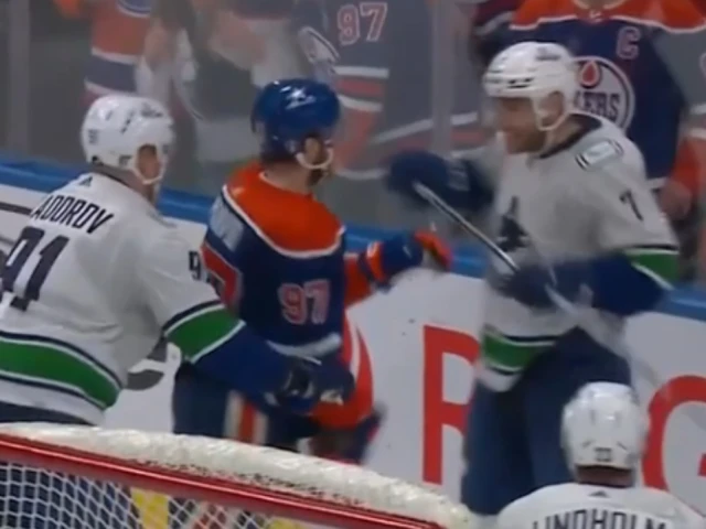 Canucks’ Soucy has been suspended one game for his cross-check on Oilers’ McDavid