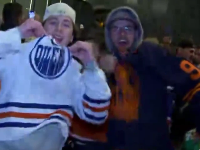 Oilers fans went wild in the streets after massive Game 7 win over Canucks