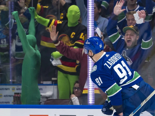 Report: Oilers complained to NHL about Vancouver’s ‘Green Man’ fans in Round 2