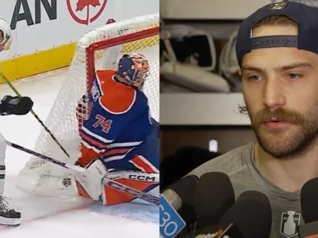 Oilers goalie Skinner explains what happened on winning goal