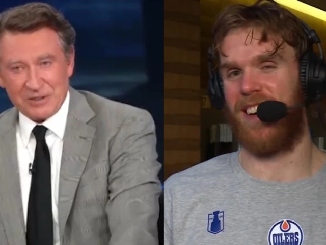 Gretzky and McDavid share heartwarming moment after Oilers win