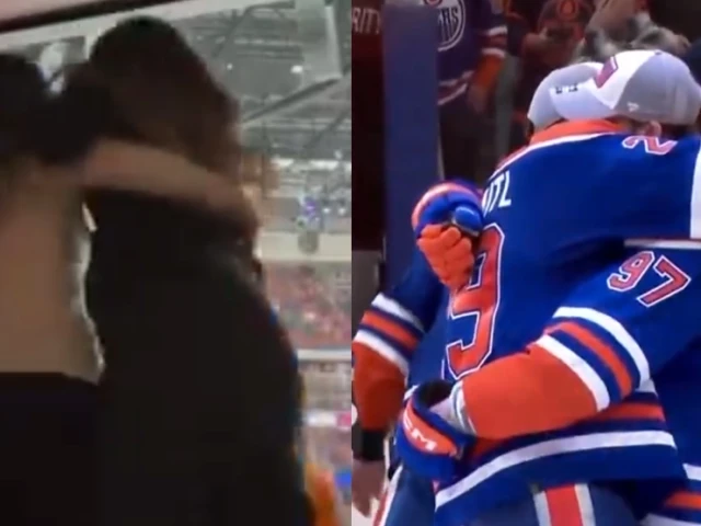 McDavid and Draisaitl's girlfriends had cute moment after Oilers win