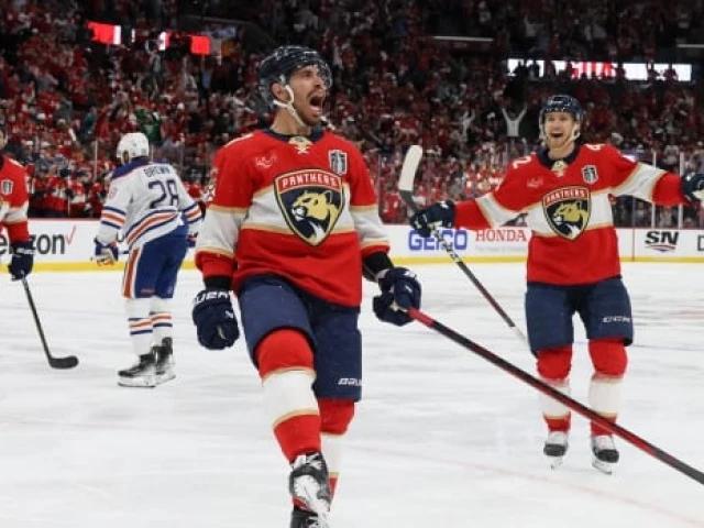 Rodrigues scores twice as Panthers beat Oilers for 2-0 series lead in Stanley Cup final