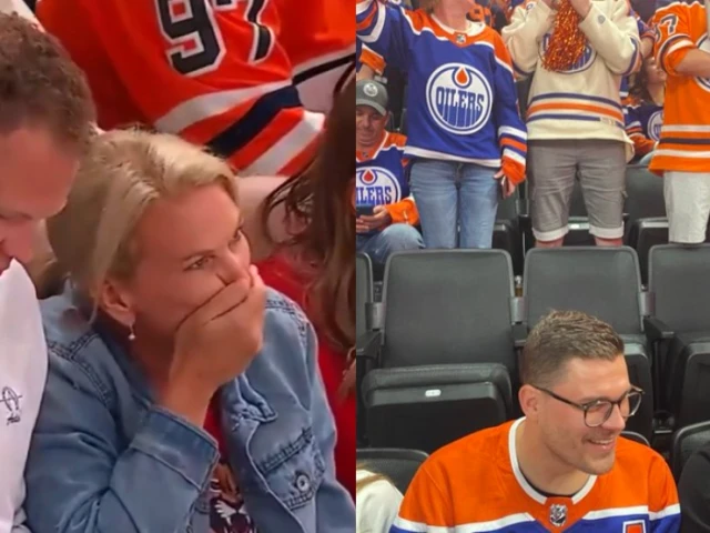 The Tkachuk family left last night's Oilers game early