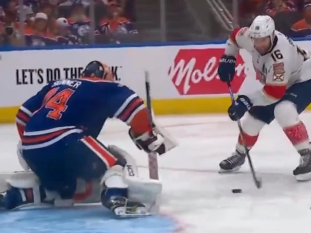 Panthers’ Barkov solves Skinner with slick move down low