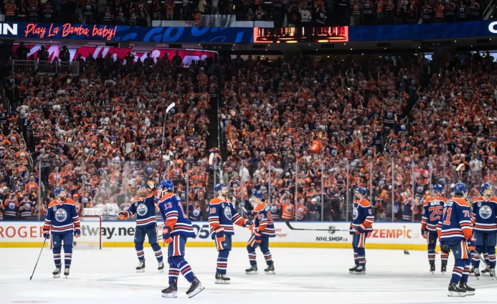 ‘Back to Sunrise!’: Hockey world erupts after Oilers force Game 7