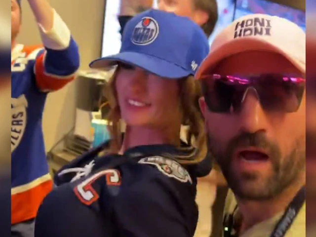 Oilers flasher spotted again and she must be their good luck charm