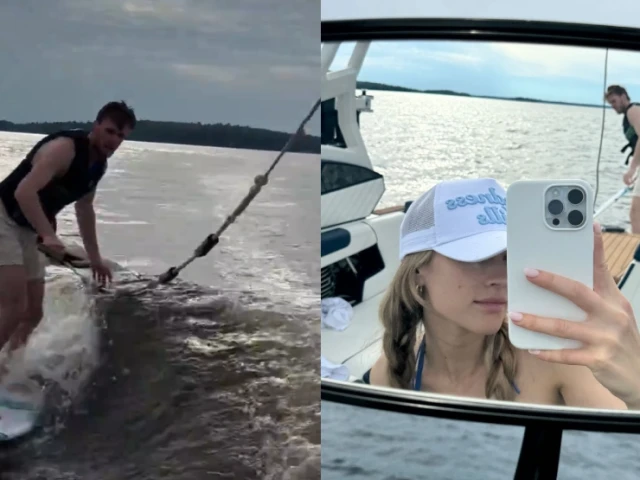 Oilers' McDavid shows off the moves while wakesurfing