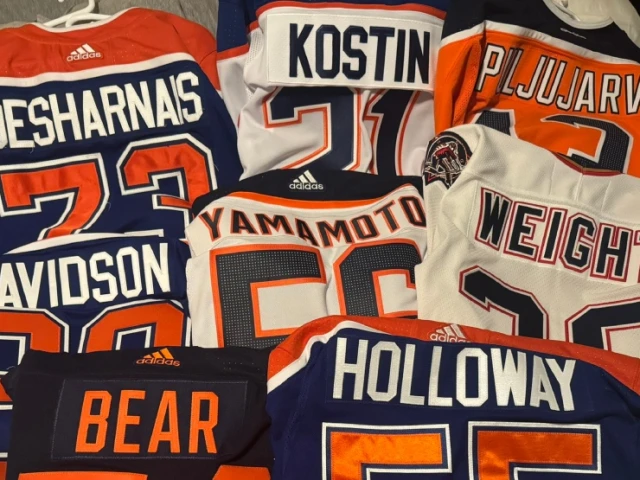 Oilers fan's jersey collection has turned into a lineup of departed players