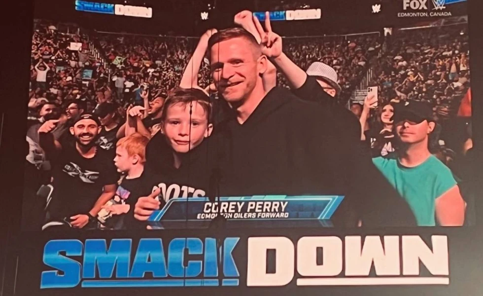 Corey Perry helps Kevin Owens beat up Austin Theory on WWE Smackdown