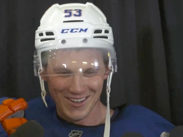 Jeff Skinner made Oilers debut at captain's skate earlier today