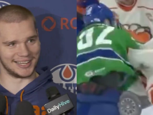 Oilers' Podkolzin laughs off AHL fight with Lavoie: 