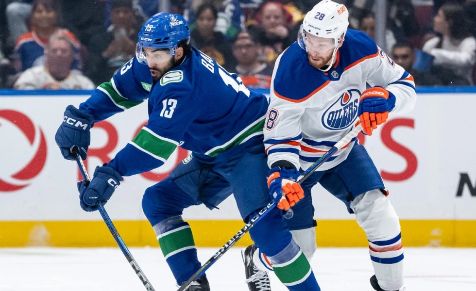 Bains makes case as full-time Canucks player in pre-season win vs. Oilers