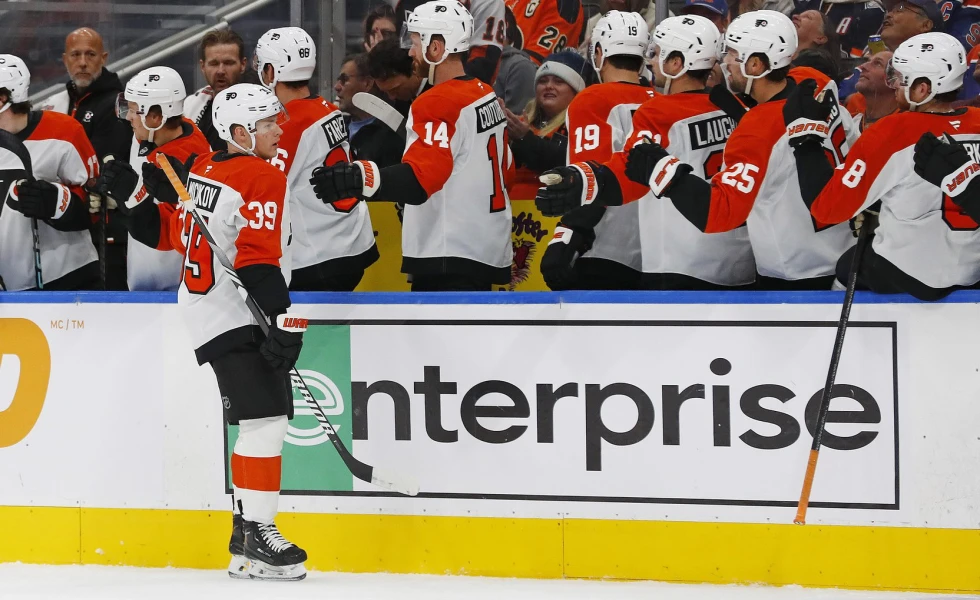 Flyers’ Matvei Michkov scores first two career goals vs. Oilers