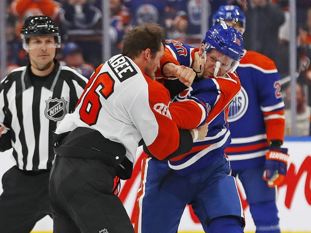 WATCH: Two fights help spark Oilers comeback against Flyers