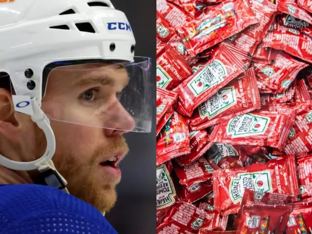 McDavid reveals reason behind bizarre ketchup 