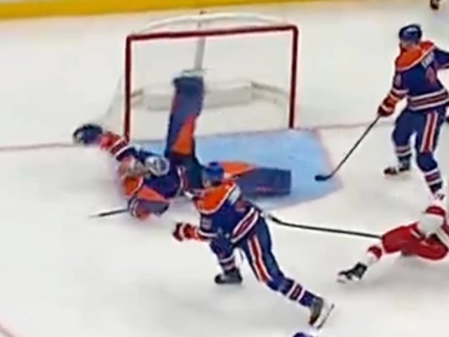 Oilers goalie Skinner makes save of the season but then gets scored on