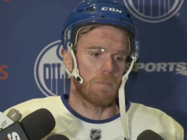 McDavid gives positive injury update after skating with Oilers