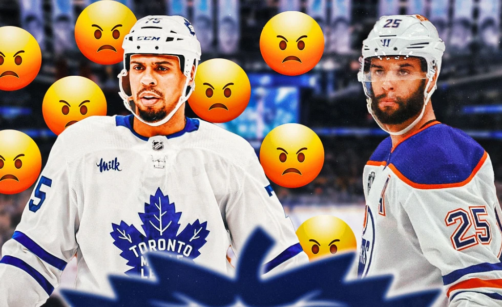 Maple Leafs’ Ryan Reaves gets major backlash after violent hit on Oilers’ Darnell Nurse