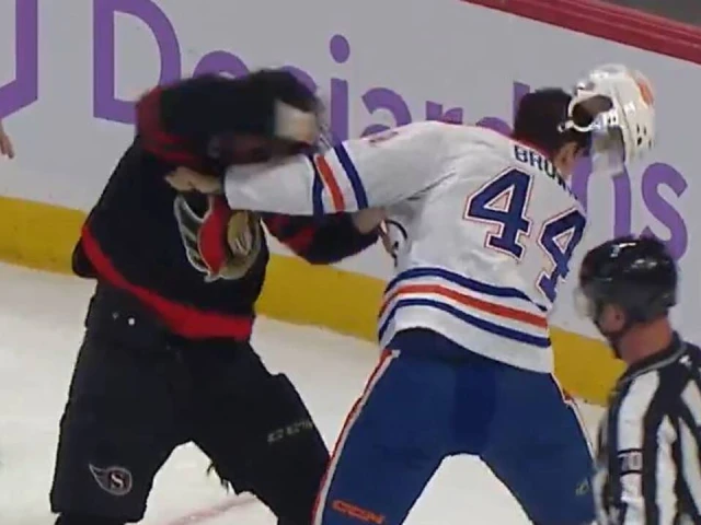 Brown and MacEwen throw haymakers in spirited fight