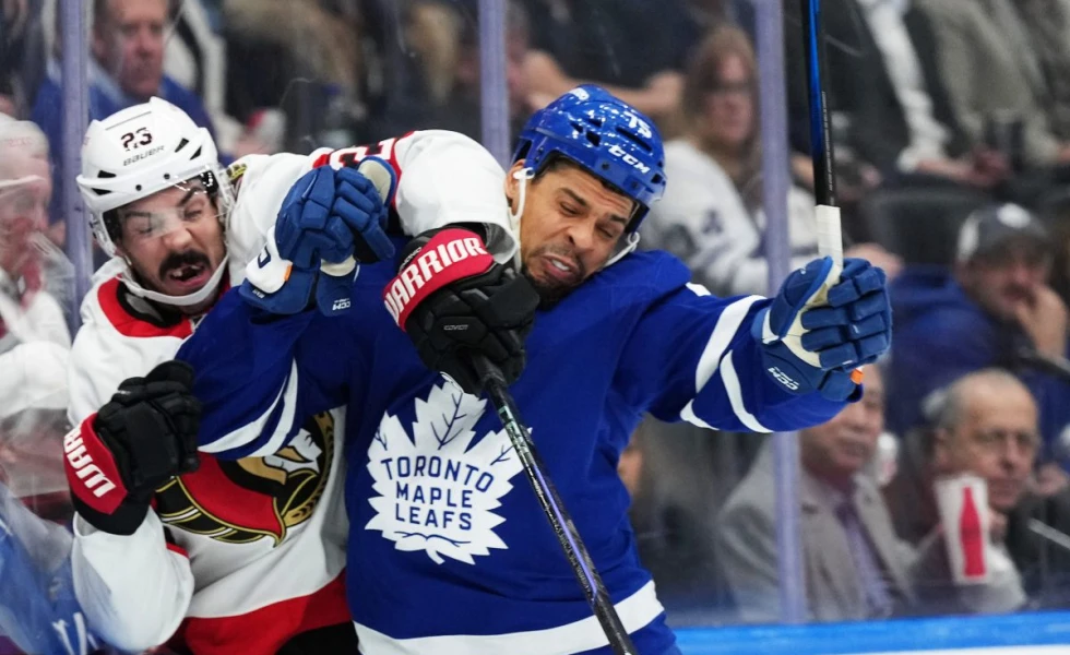 Back from suspension, Leafs’ Reaves vows to legally ‘keep burying guys’