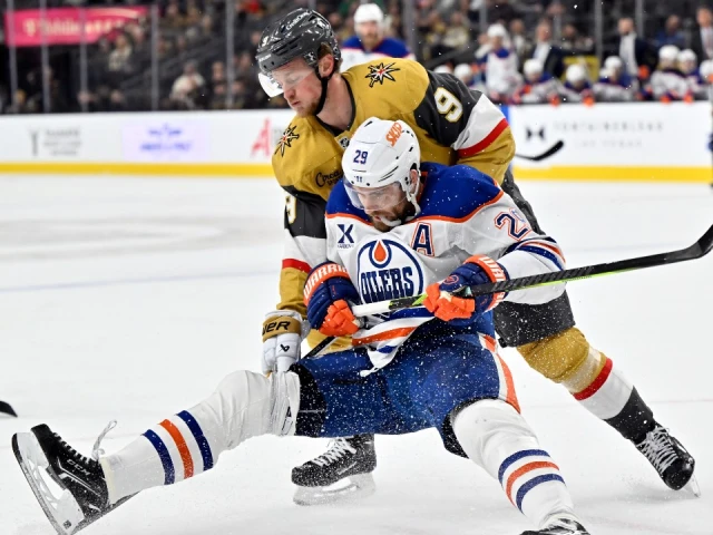 Oilers can’t cash in on chances in shutout loss to Golden Knights