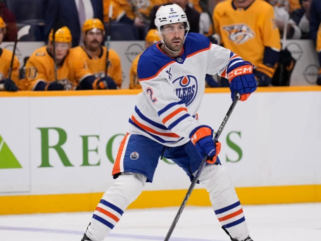 Oilers’ Evan Bouchard set to play vs. Golden Knights