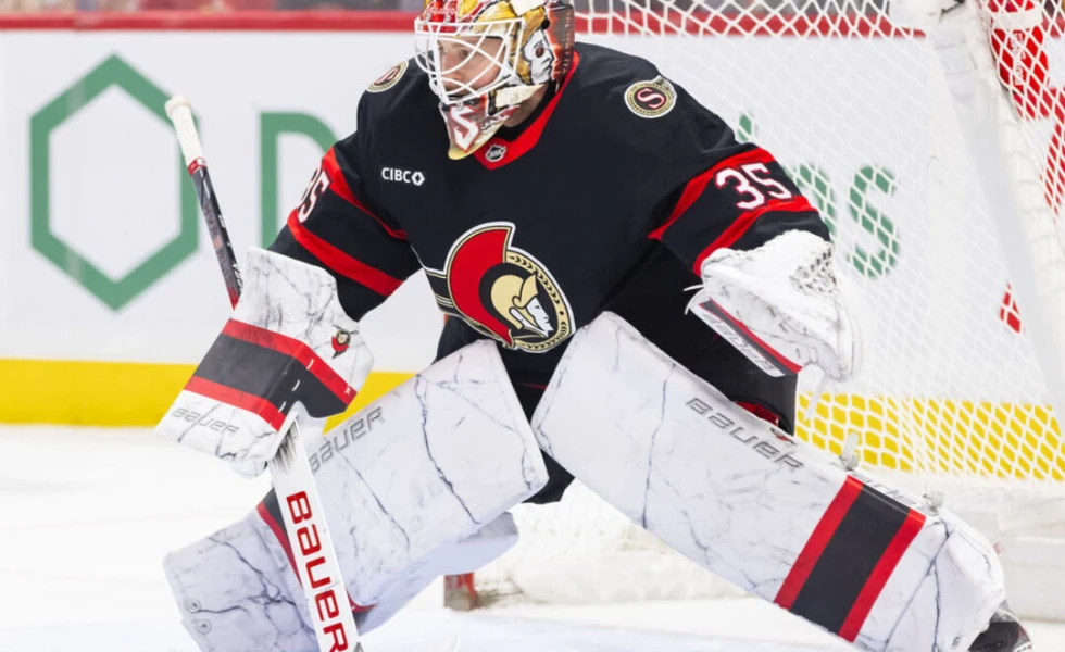 Ullmark not expected to travel with Senators on 5-game road trip