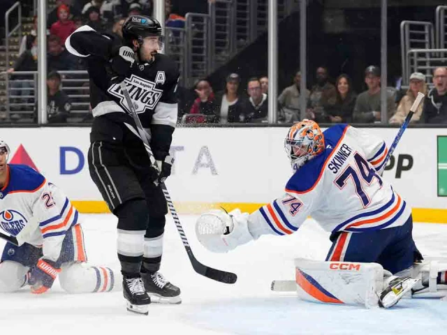 Byfield lifts Kings past Oilers with two goals, including OT winner