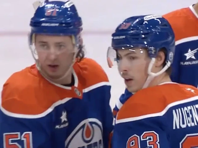 Oilers’ Nugent-Hopkins and Stecher combine for goals 20 seconds apart