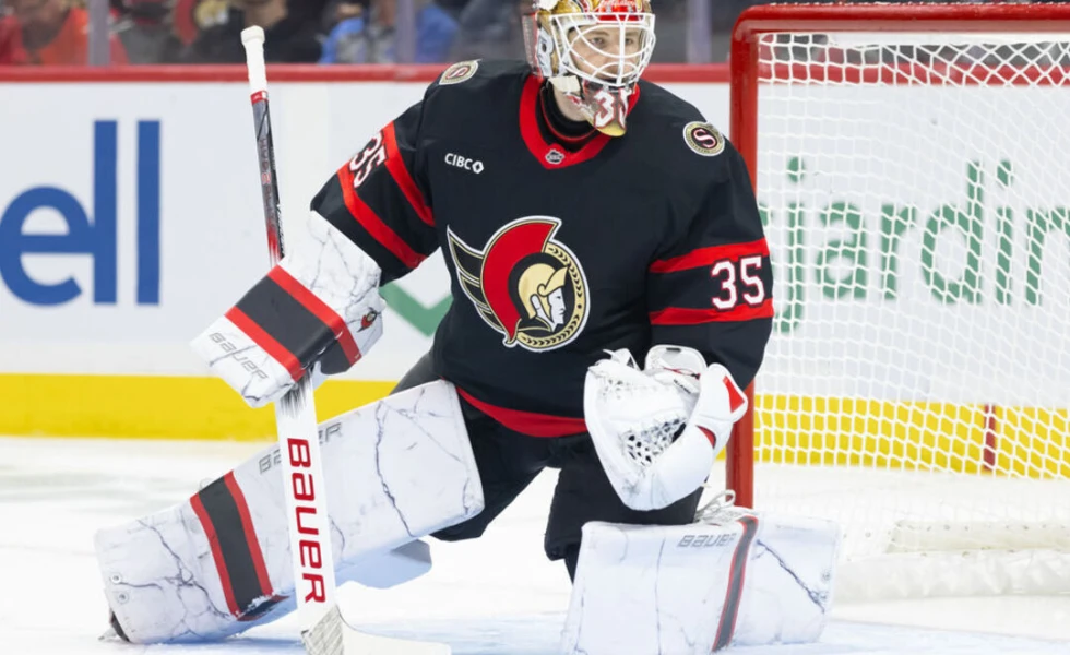 Senators' Ullmark week-to-week with back injury