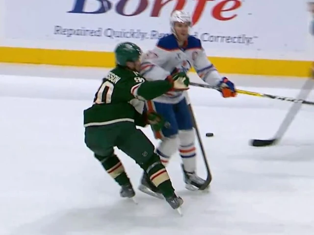 Wild’s Johansson shaken up after taking elbow from McDavid