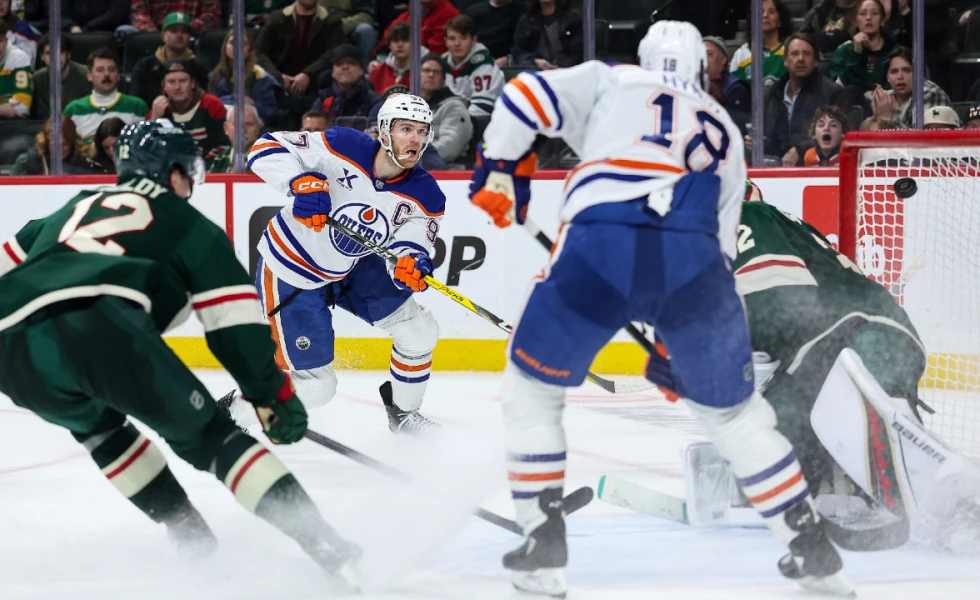 Wild call out missed elbowing penalty on Oilers’ Connor McDavid