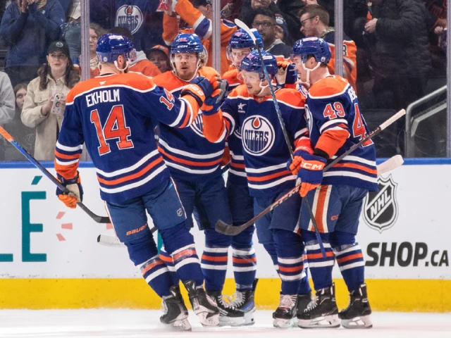 ‘Hopefully we can run with it’: Oilers grab Pacific lead with win over Sabres