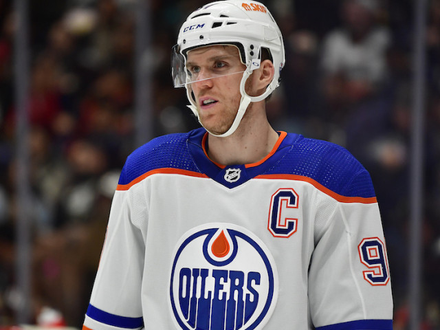 Connor McDavid becomes ninth player ever to win three Hart Trophies