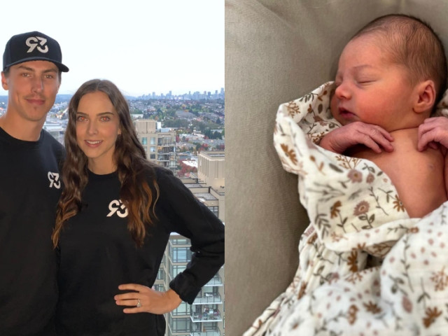 Oilers' Ryan Nugent-Hopkins and wife Breanne announce birth of first child