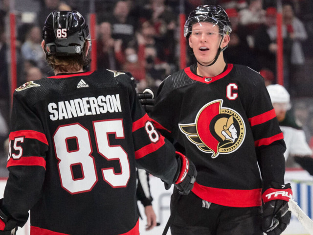 Senators' Tkachuk: Sanderson is 'the most underrated player' in the NHL