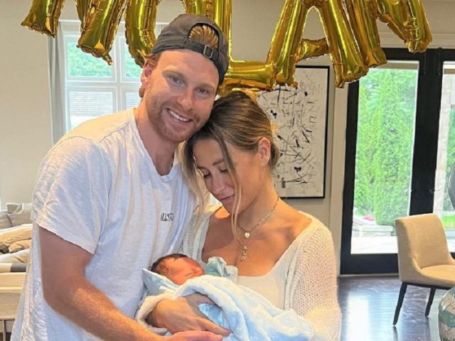 Oilers' Connor Brown and wife Madison welcome baby boy into world