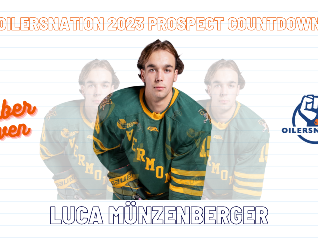 Edmonton Oilers Prospect Countdown #11: Luca Munzenberger