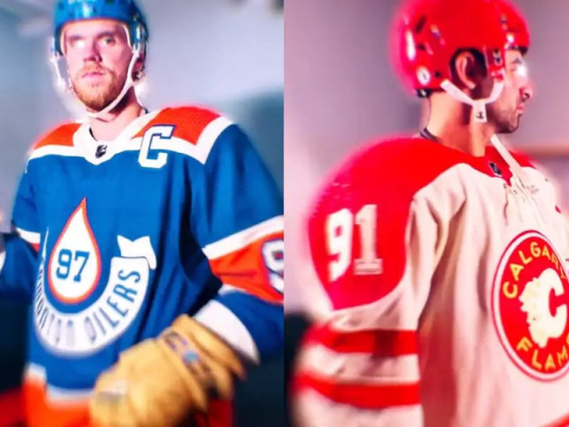 Oilers and Flames Unveil Jerseys for 2023 NHL Heritage Classic