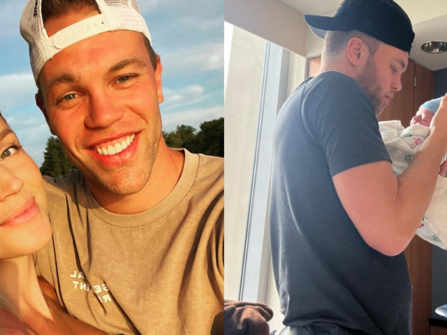 Former Oilers star Taylor Hall welcomes in first child