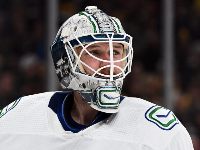 Canucks’ Thatcher Demko ‘puked in his mask,’ pulled from game vs Oilers