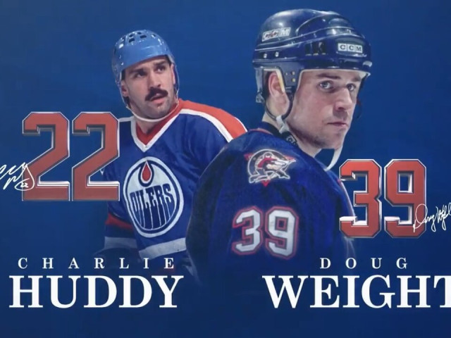 Oilers welcome Weight and Huddy to Hall of Fame with pre-game ceremony