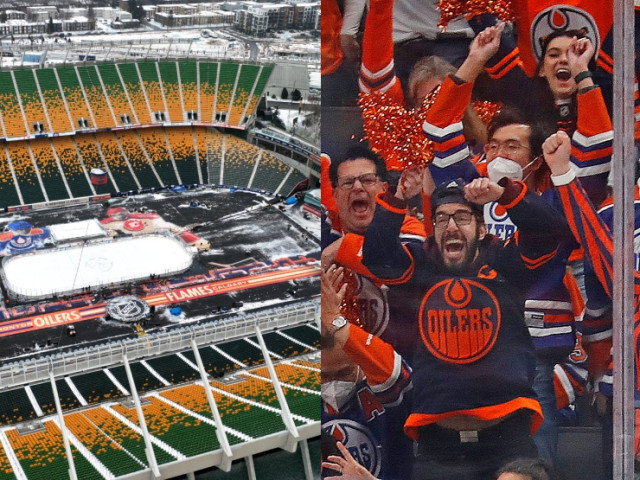 Oilers-Flames Heritage Classic 50/50 jackpot is looking HUGE