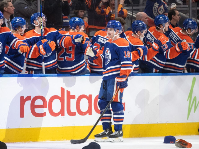 Hyman’s hat trick, McDavid’s three assists leads Oilers past Hurricanes