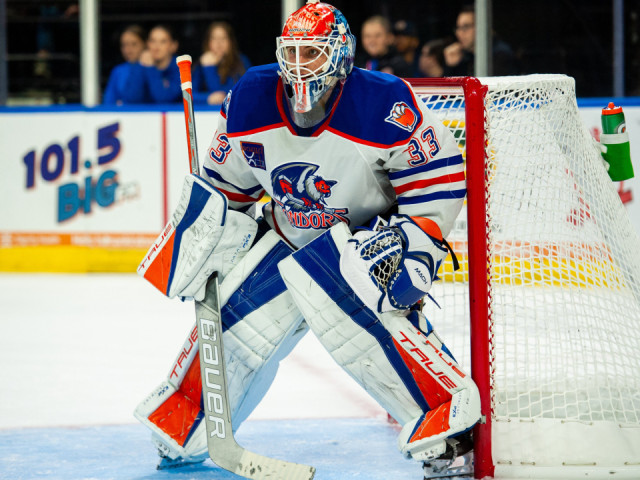 Goaltending prospect Olivier Rodrigue is pushing into the conversation for NHL call-up